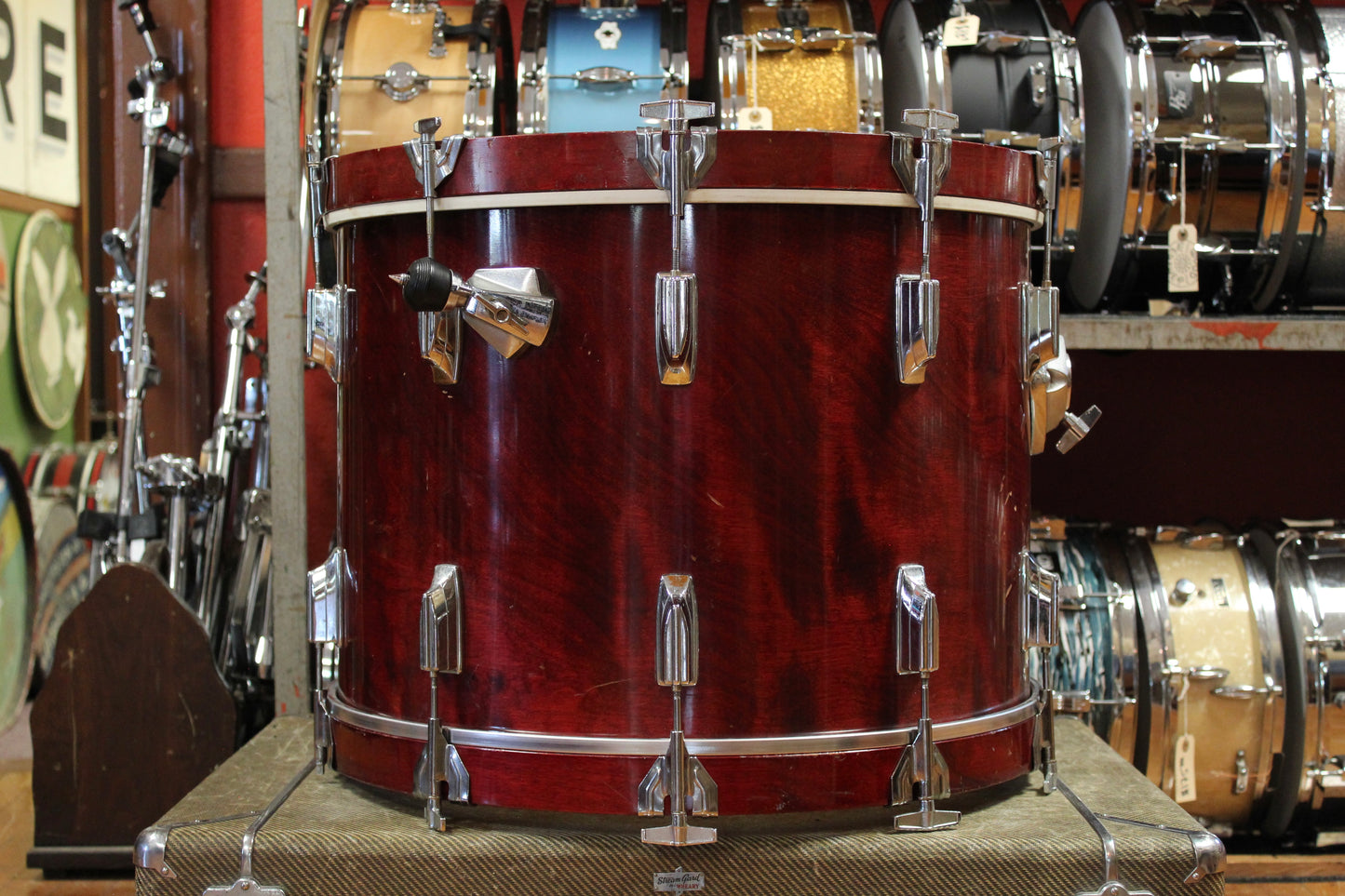 1980s Tama 16x22 Superstar Bass Drum in Cherry Wine