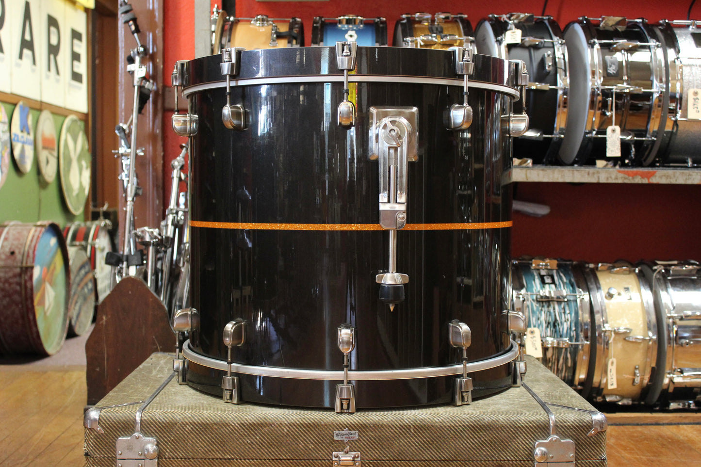 Tama Starclassic Bubinga Elite Outfit in Black Metallic with Gold Inlay 18x22 16x16 12x14 10x12 9x10