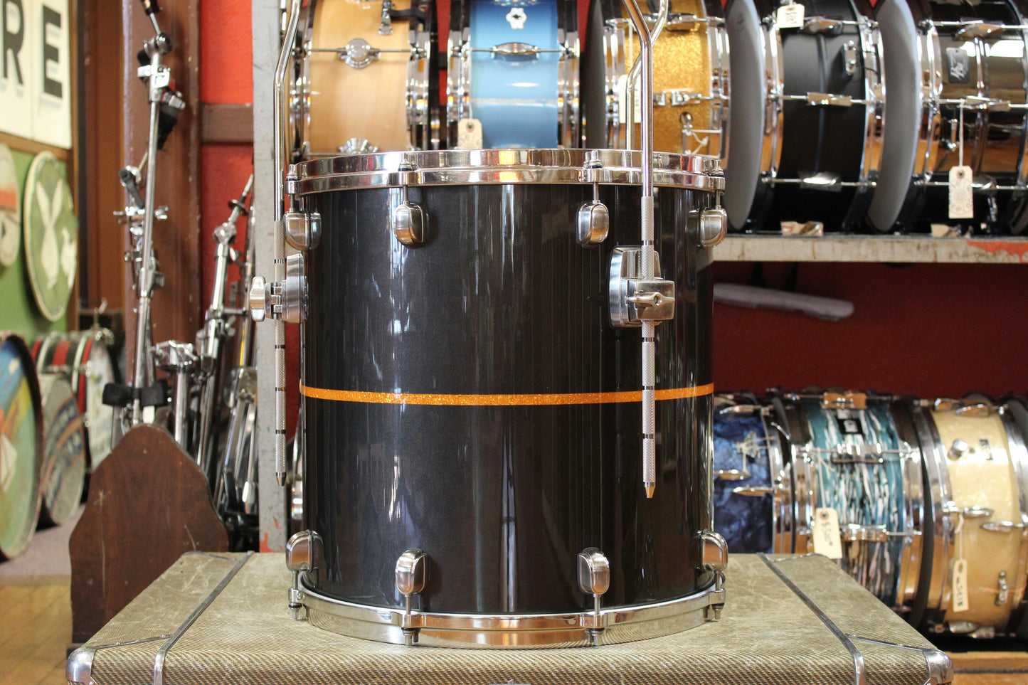 Tama Starclassic Bubinga Elite Outfit in Black Metallic with Gold Inlay 18x22 16x16 12x14 10x12 9x10