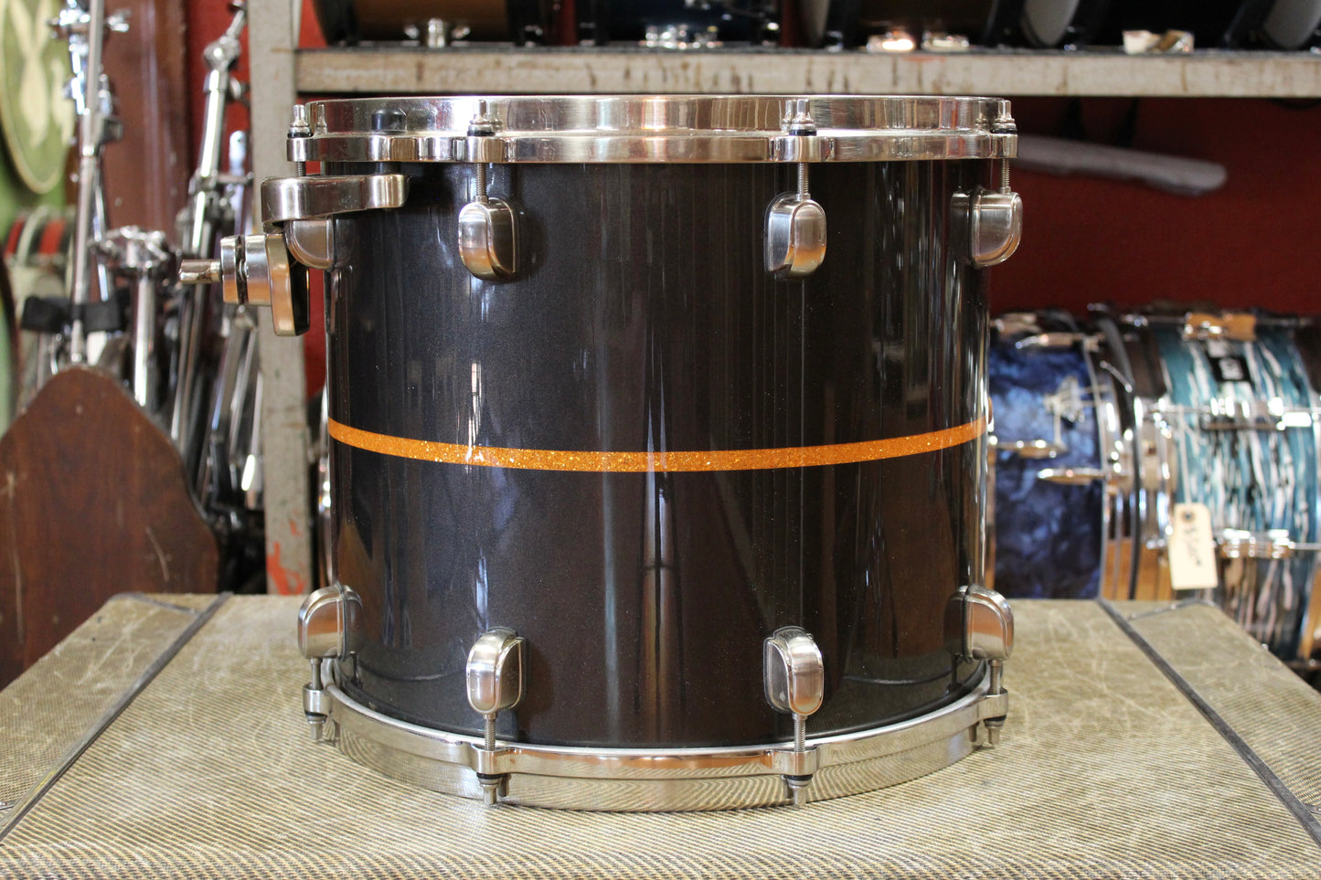 Tama Starclassic Bubinga Elite Outfit in Black Metallic with Gold Inlay 18x22 16x16 12x14 10x12 9x10