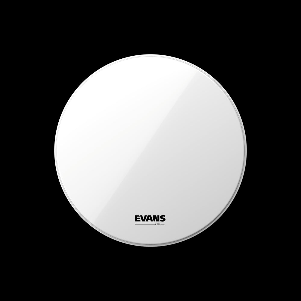 Evans EQ3-NP Smooth White Bass Reso Drumhead - 24" – OPEN BOX