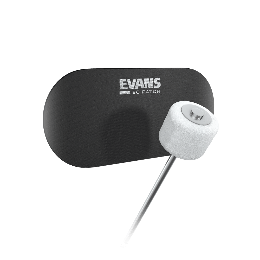 Evans Black Nylon Bass Drum Double Patch - 2 Pack