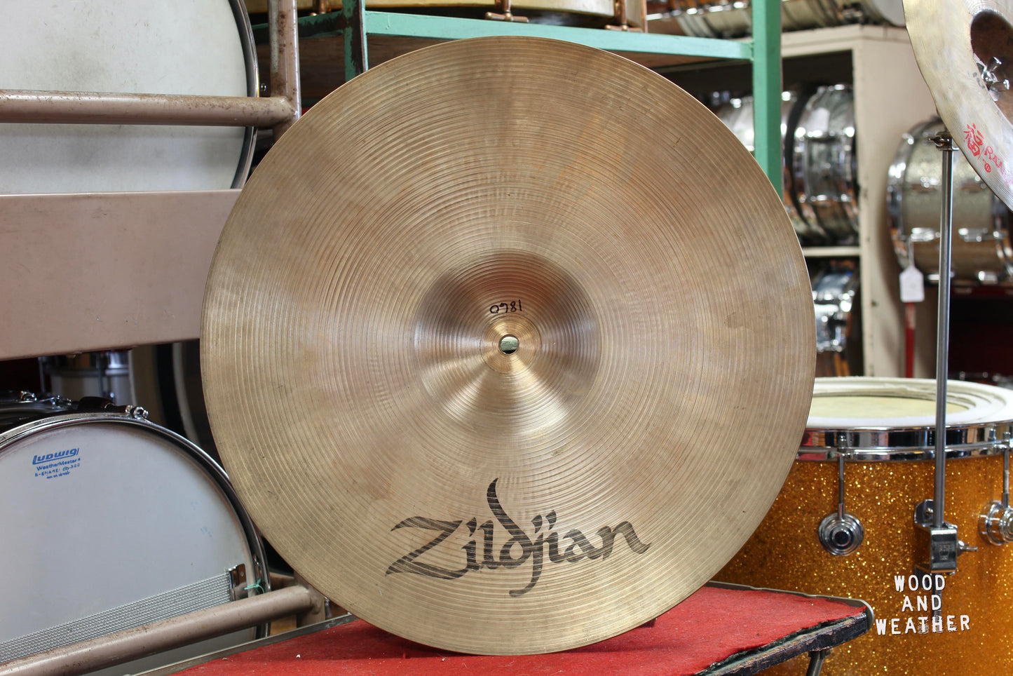 1980s A. Zildjian 18" CO. Stamp Rock Crash 1860g