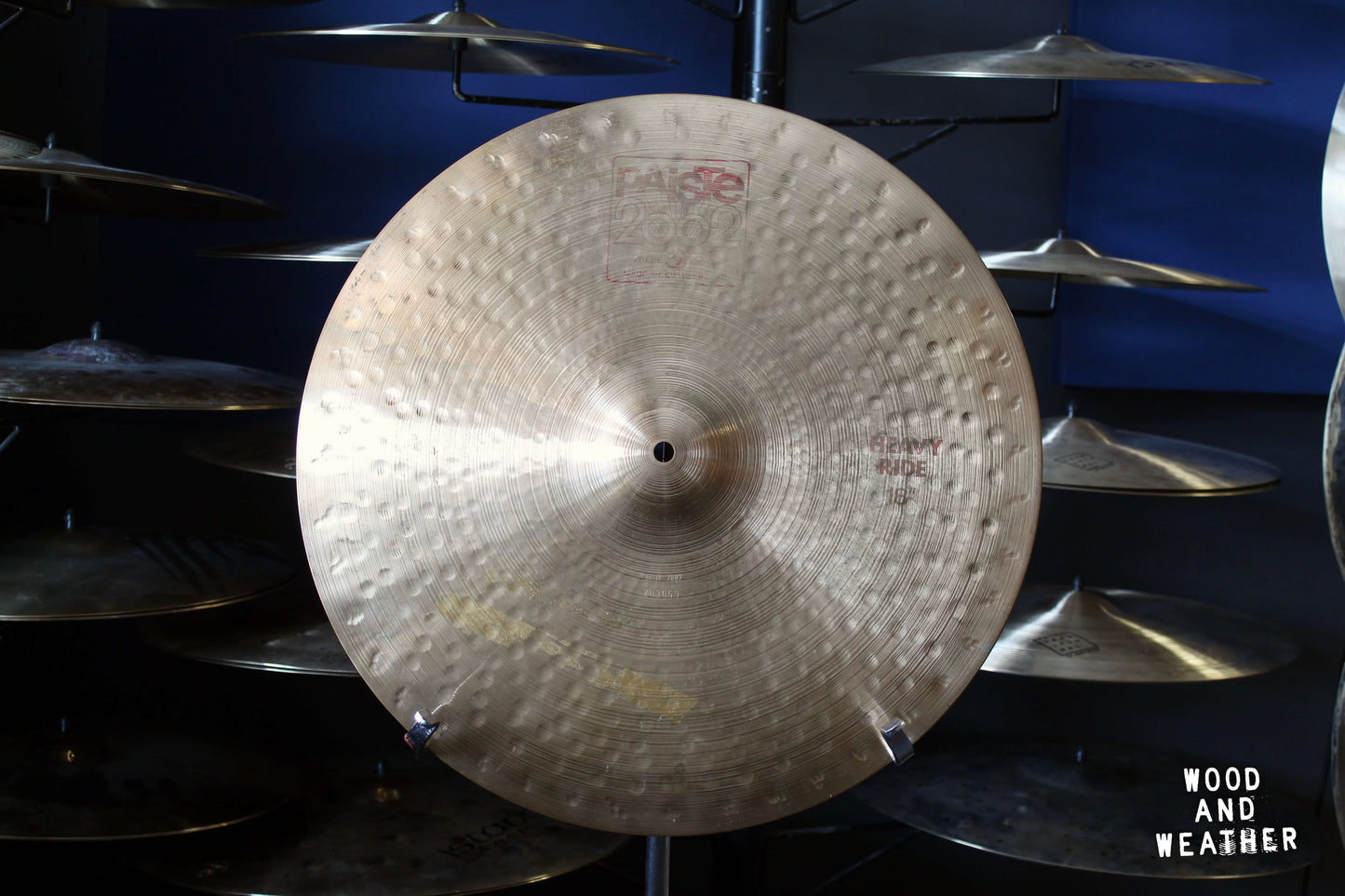1980s Paiste 18" 2002 Red Label Heavy Ride Cymbal 2180g