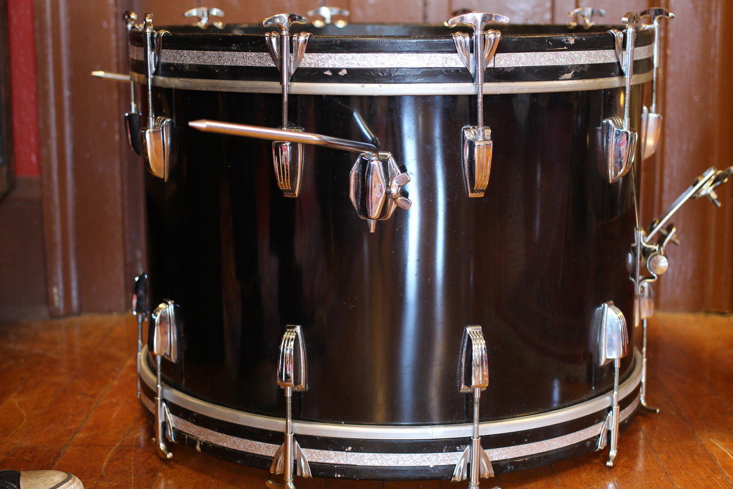 1959 Ludwig Super Classic in Black 14x22 16x16 9x13