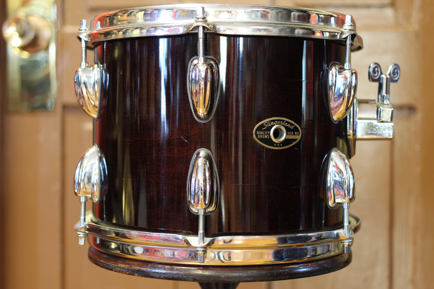 1990's Slingerland Artist Custom in Mahogany 14x20 14x14 5.5x14 8x12 8x10
