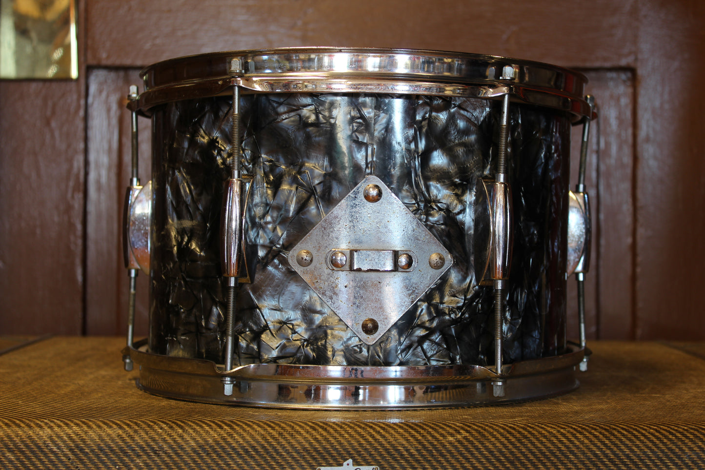 1960's Gretsch Playboy outfit in Black Diamond Pearl 14x20 14x14 8x12