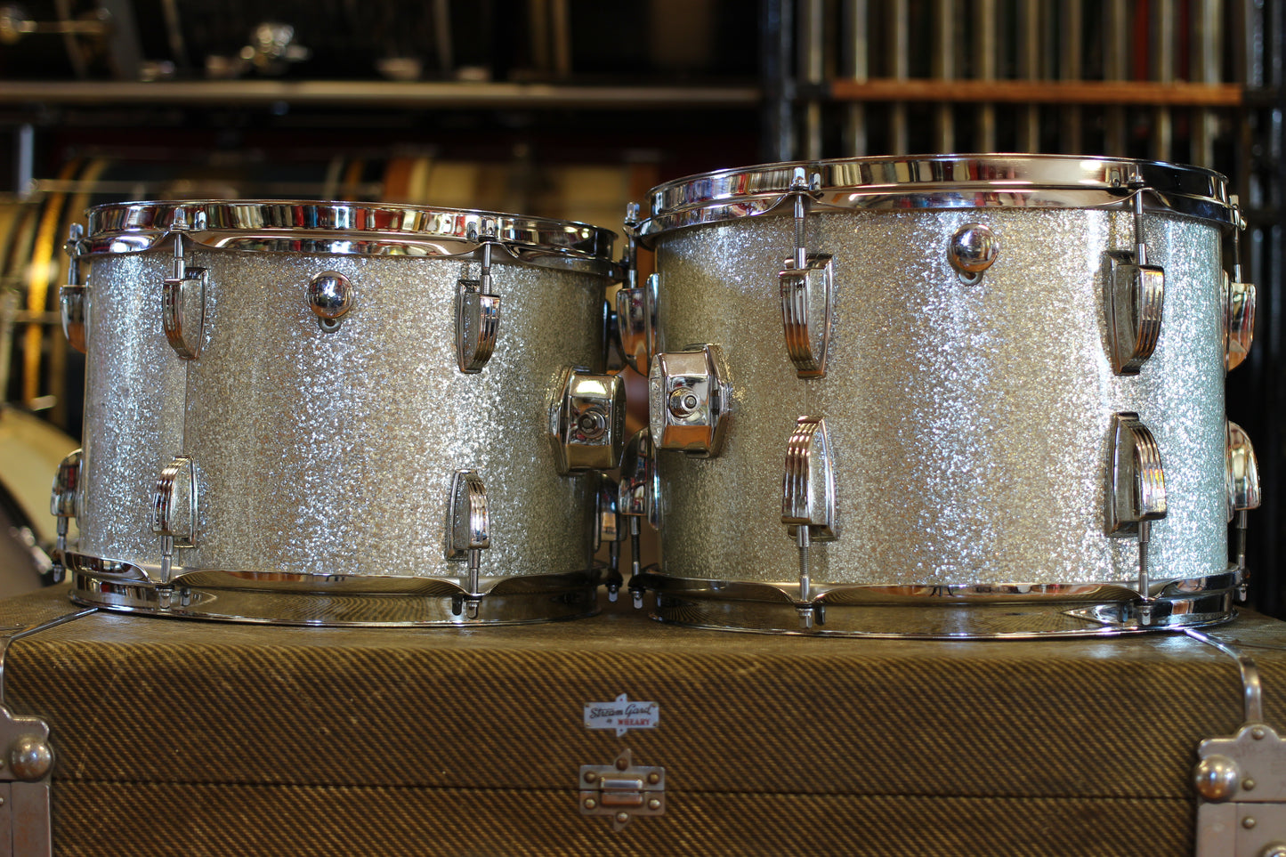 1969 Ludwig Hollywood in Silver Sparkle 14x22 16x16 9x13 8x12