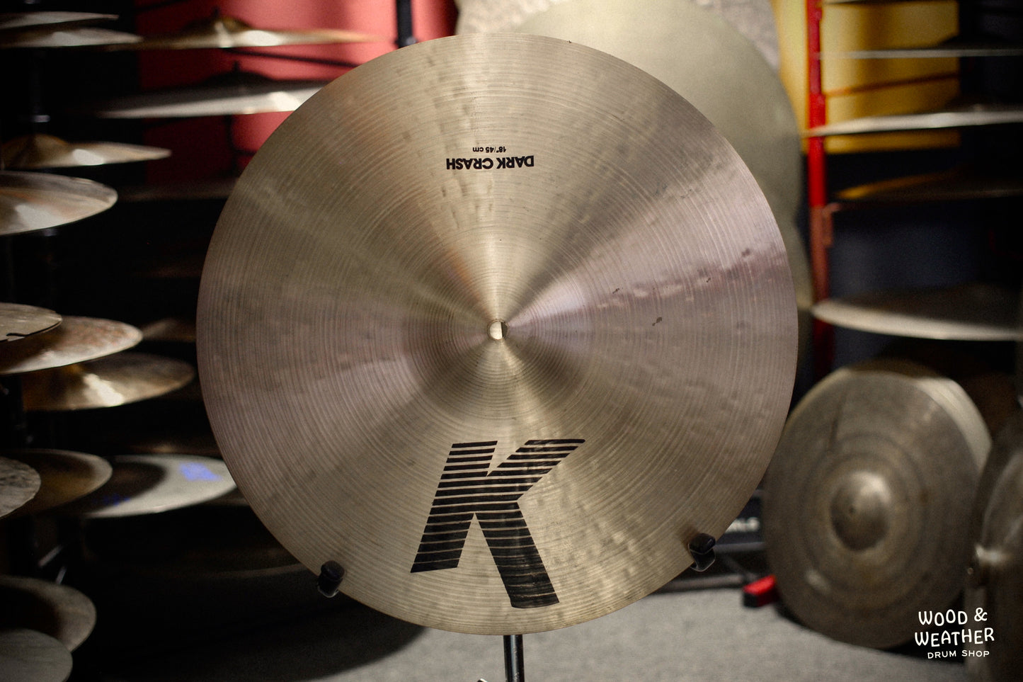 1980s Zildjian 18" K Dark Crash Cymbal 1458g