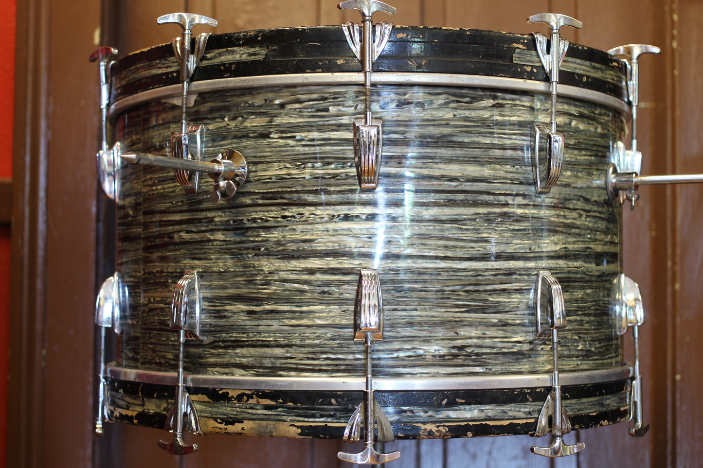 1960's Ludwig 'New Yorker' in Oyster Blue Pearl 12x22 16x16 9x13