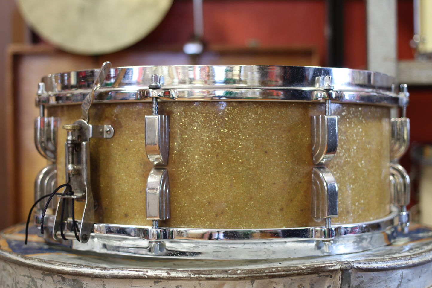 1950 Leedy Broadway 5.5"x14" in Sparkling Gold Pearl