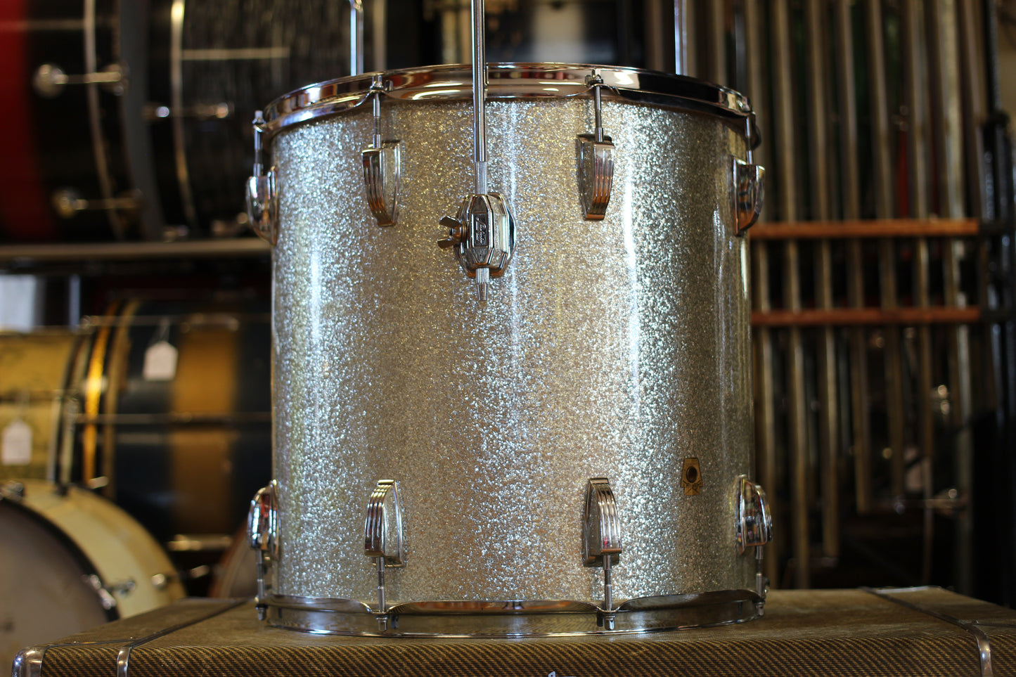1969 Ludwig Hollywood in Silver Sparkle 14x22 16x16 9x13 8x12