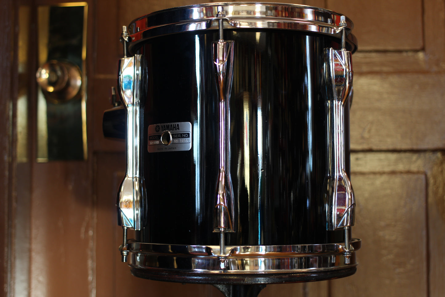 1990's Yamaha 10"x10" Recording Custom Tom Tom in Piano Black Lacquer