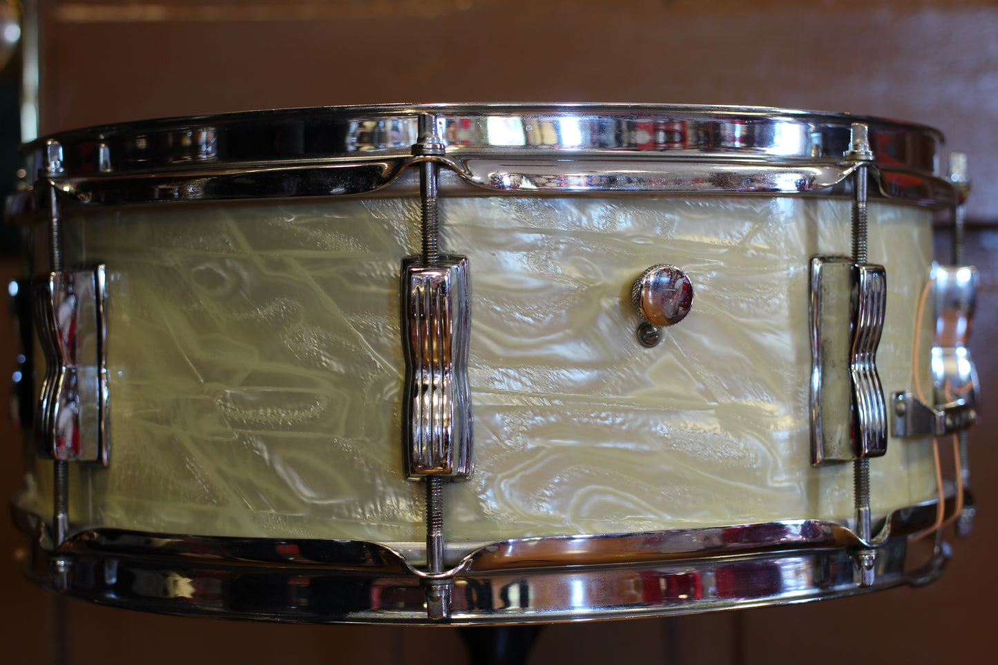 1950's WFL 5.5"x14" 'Swingster Dance Model' Snare Drum in Marine Pearl
