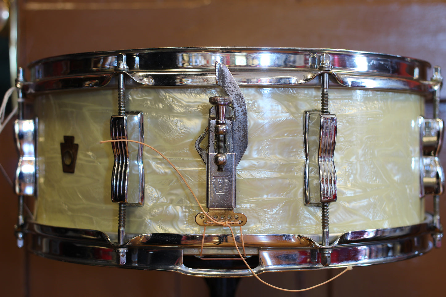 1950's WFL 5.5"x14" 'Swingster Dance Model' Snare Drum in Marine Pearl