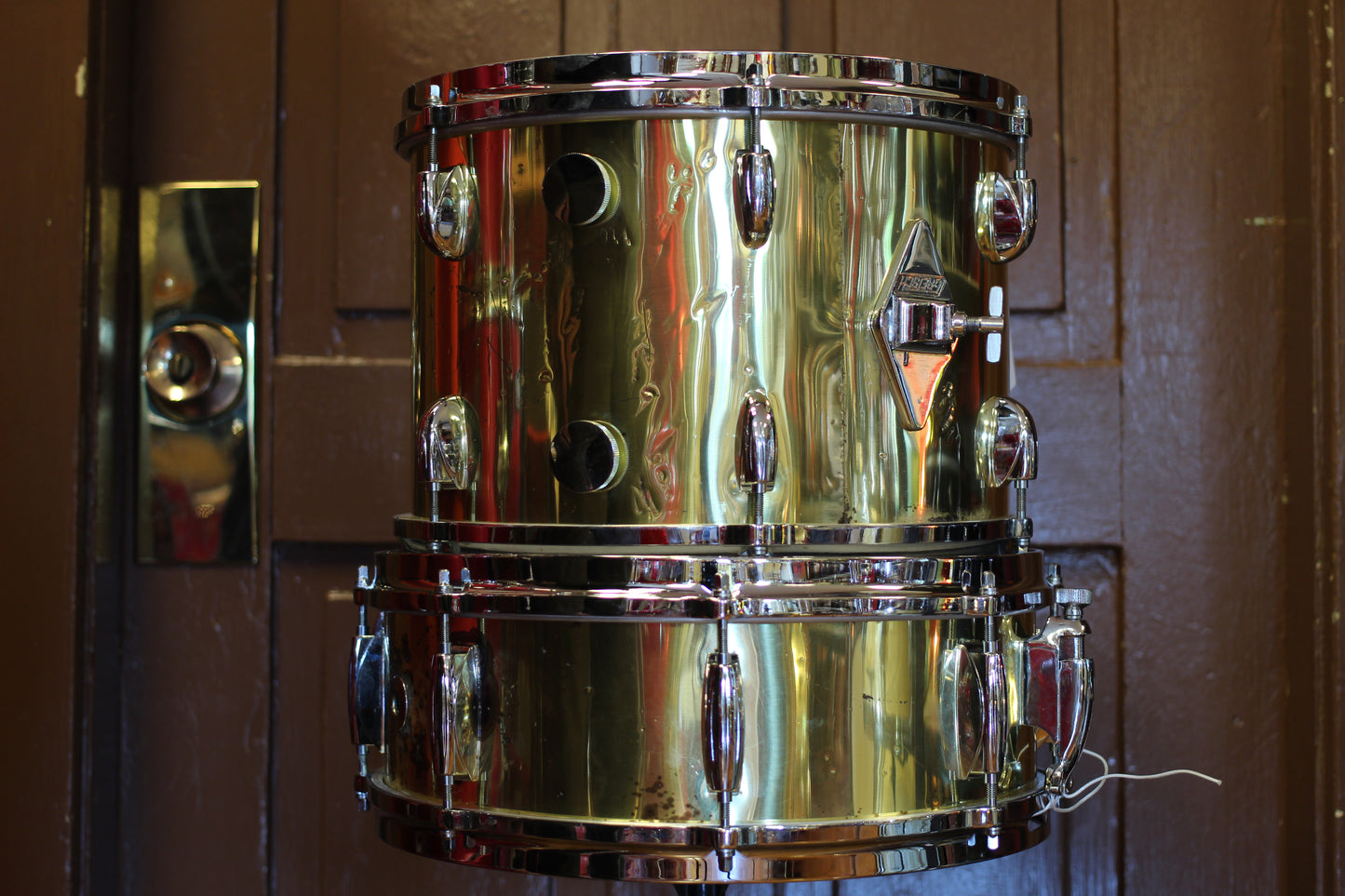 1970's Gretsch 'Name Band' in Brass Steel 14x22 16x16 9x13 5x14