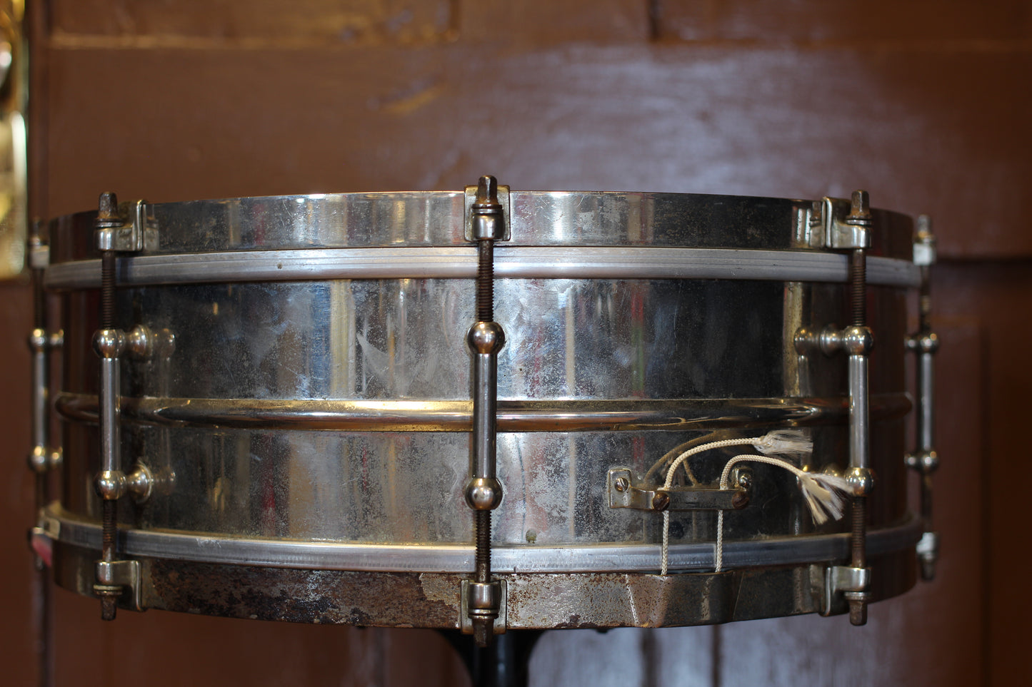 1930's Leedy Reliance All Metal Snare Drum 5"x14"