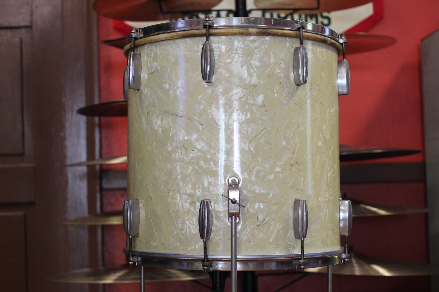 1940's Slingerland Radioking Gene Krupa Deluxe in Marine Pearl 14x26 16x16 9x13