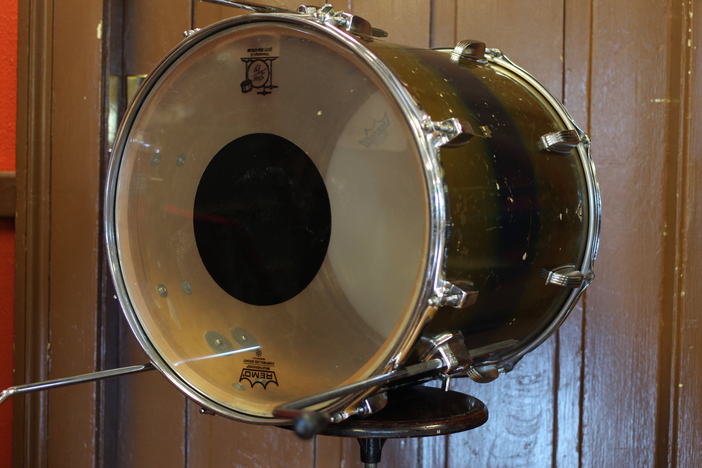 1960/70's Ludwig Deluxe Classic in Gold & Blue Duco 14x24 16x16 9x13