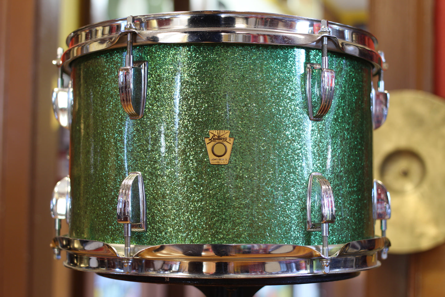 1960's Ludwig Jazzette in Green Sparkle 12x18 14x14 8x12