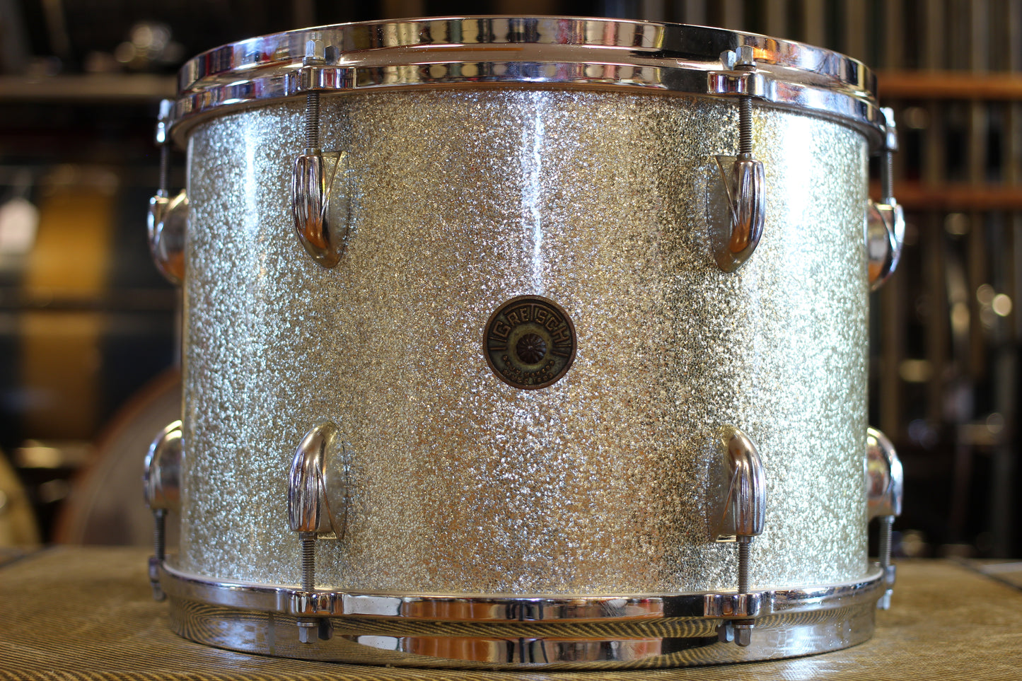 1960's Gretsch 'One Nighter Plus' in Silver Sparkle Pearl 14x22 9x13 5.5x14