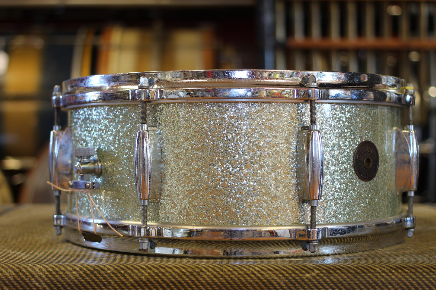 1960's Gretsch 'One Nighter Plus' in Silver Sparkle Pearl 14x22 9x13 5.5x14