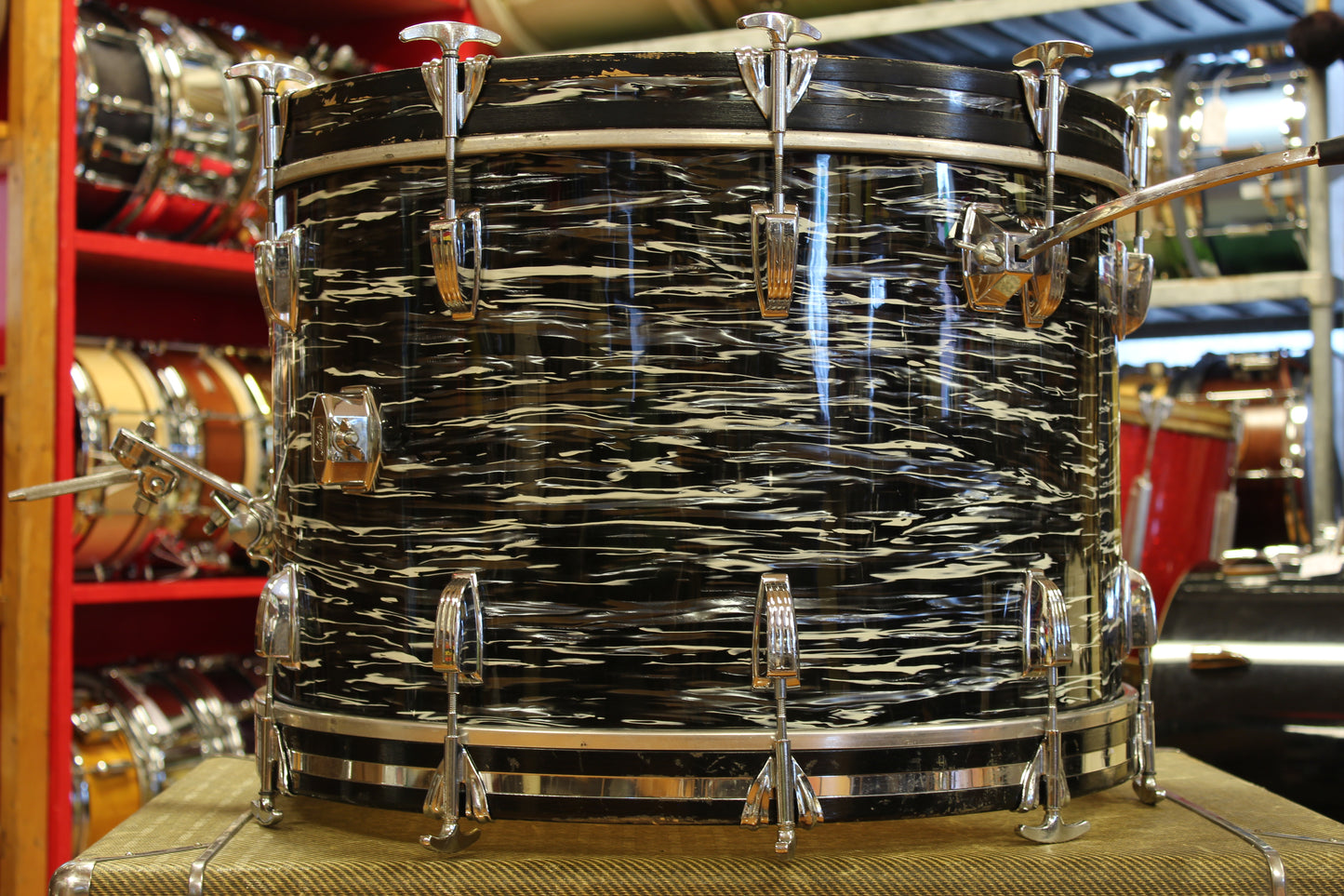 1969 Ludwig Super Classic in Oyster Black Pearl 14x22 16x16 9x13