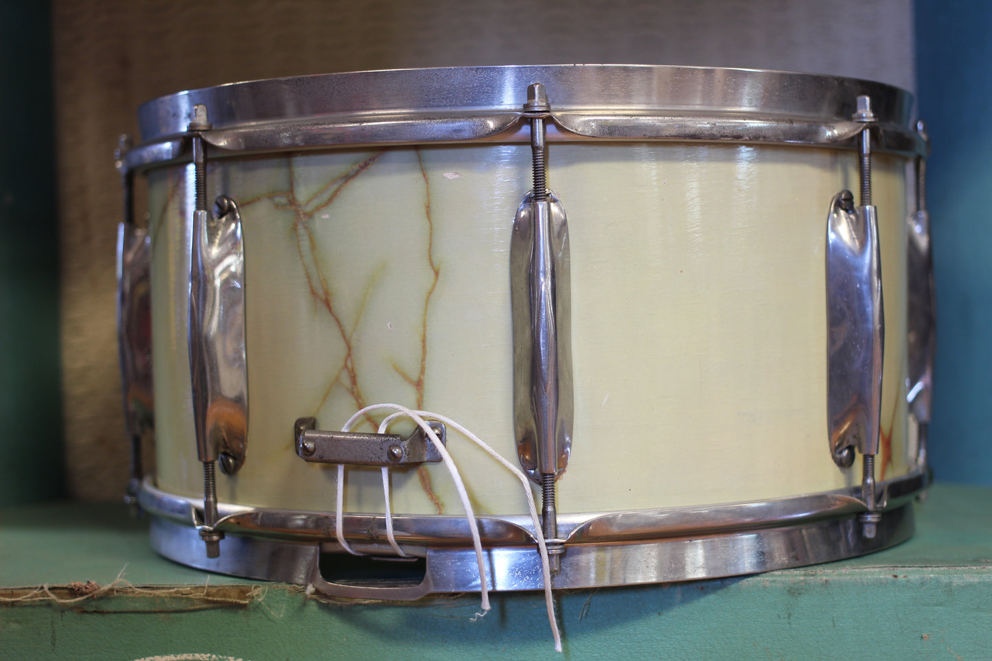 1930's WFL 7"x14" All-American Swing Model Snare Drum in Marble Finish