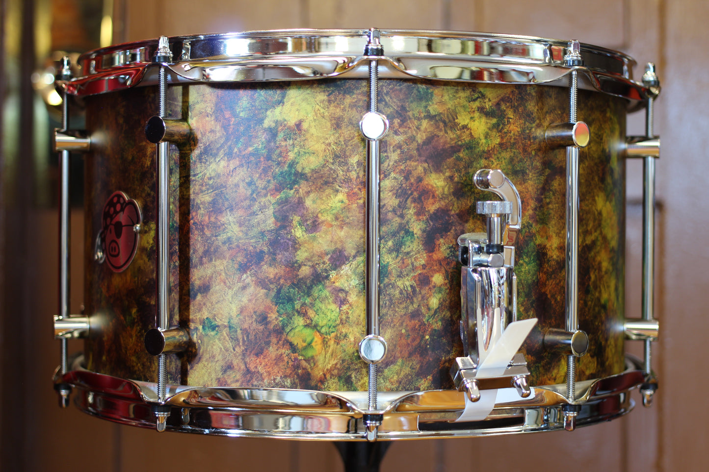 2022 Pork Pie Percussion 8"x14" Copper Snare Drum w/ Alcohol Ink Finish