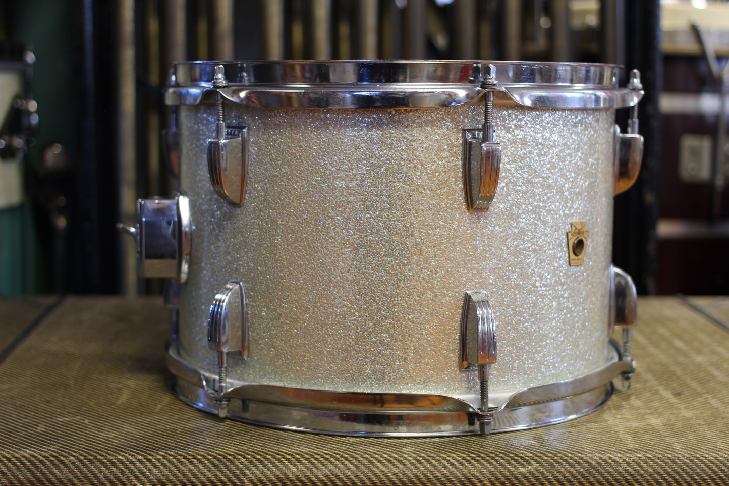 1960's Ludwig Downbeat in Silver Sparkle 14x20 14x14 8x12