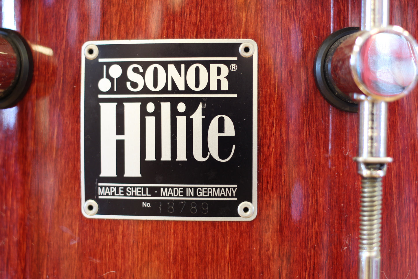 1990's Sonor HD-500 Hilite in Red Maple 5.75"x14"