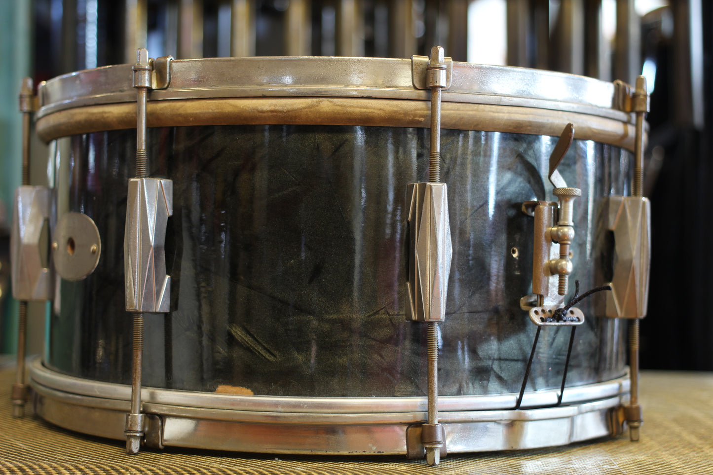 1940's Excelsior (Gretsch) in Black Diamond Pearl 12x25 6.5x14