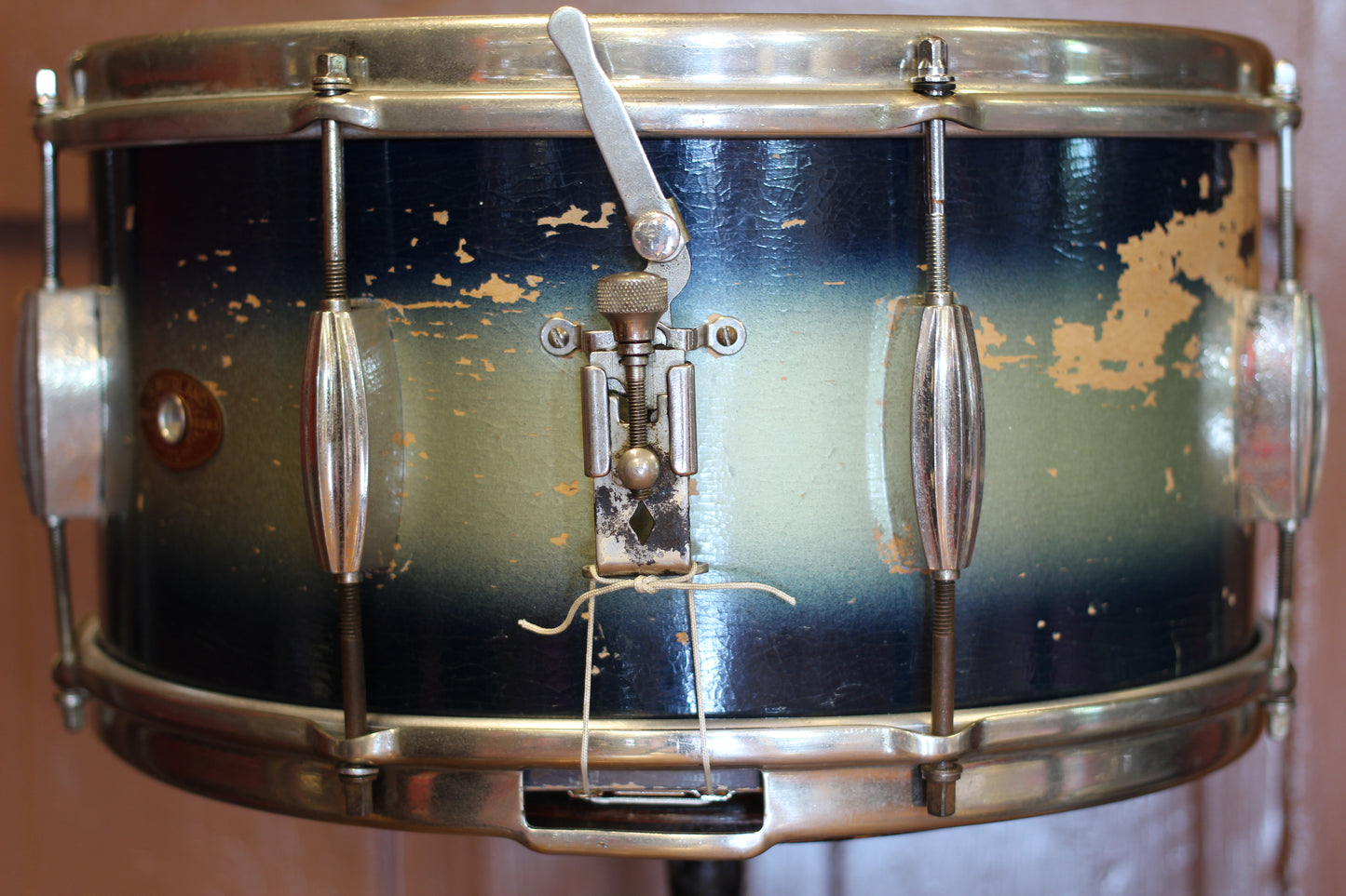 1950's Slingerland Student Model Radioking 7"x14" in Blue & Silver Duco