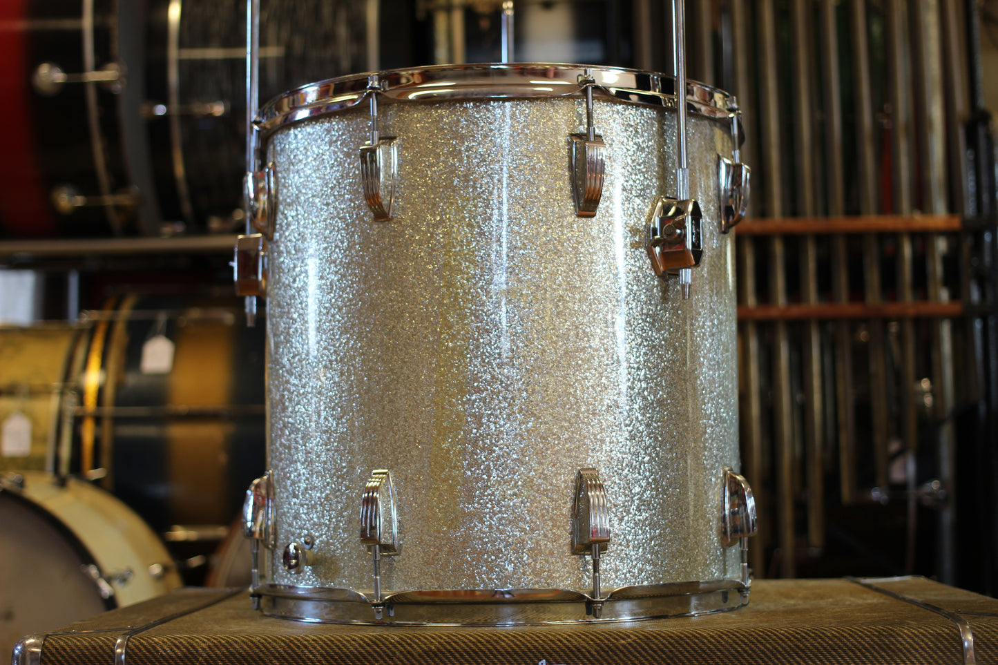 1969 Ludwig Hollywood in Silver Sparkle 14x22 16x16 9x13 8x12