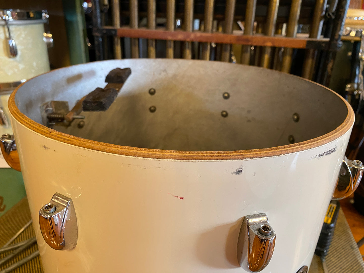 1960's Gretsch Progressive Jazz in White Gloss 14x20 14x14 8x12