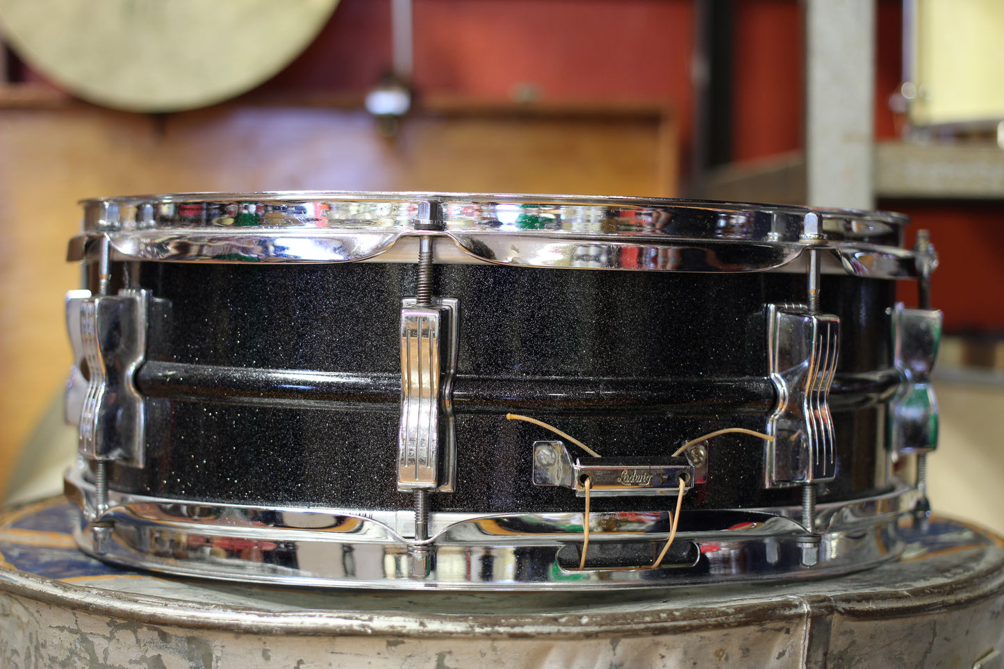 1980's Ludwig 5"x14" Acrolite in Black Galaxy