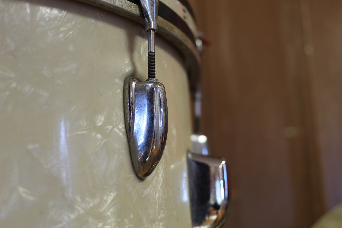 1960's Slingerland Modern Jazz in White Marine Pearl 14x20 14x14 8x12