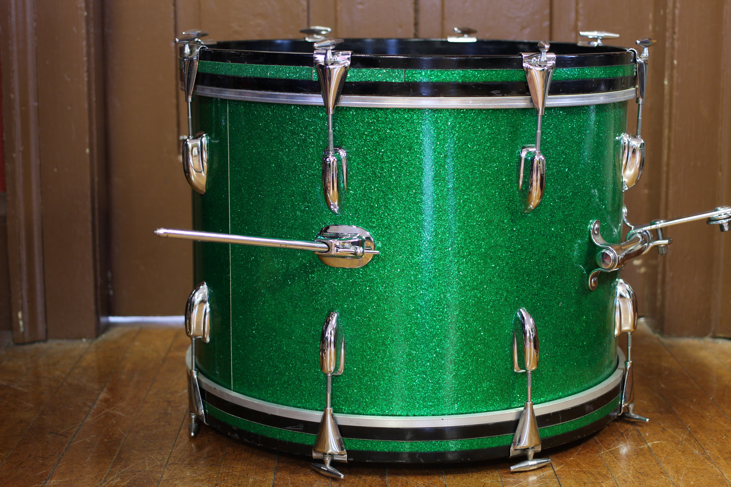 1960's Slingerland 'Gene Krupa Deluxe' in Sparkling Green Pearl 14x20 16x16 9x13