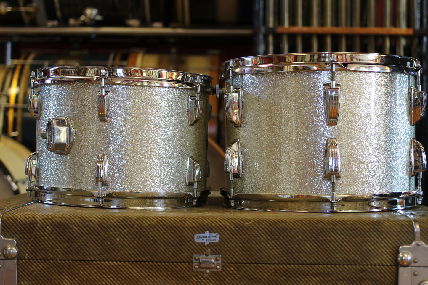 1969 Ludwig Hollywood in Silver Sparkle 14x22 16x16 9x13 8x12
