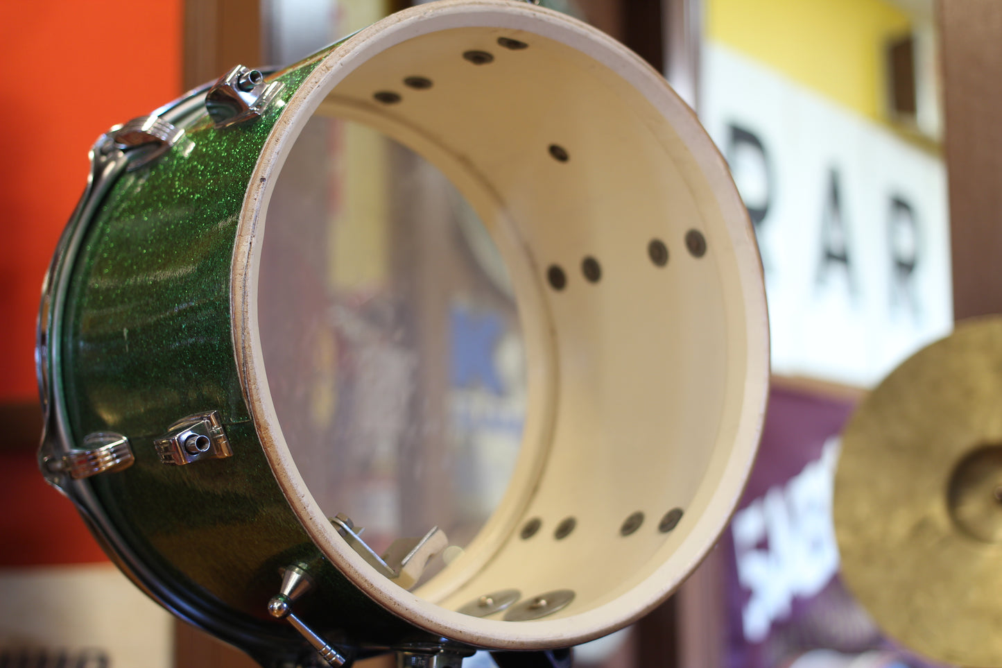 1960's Ludwig Jazzette in Green Sparkle 12x18 14x14 8x12