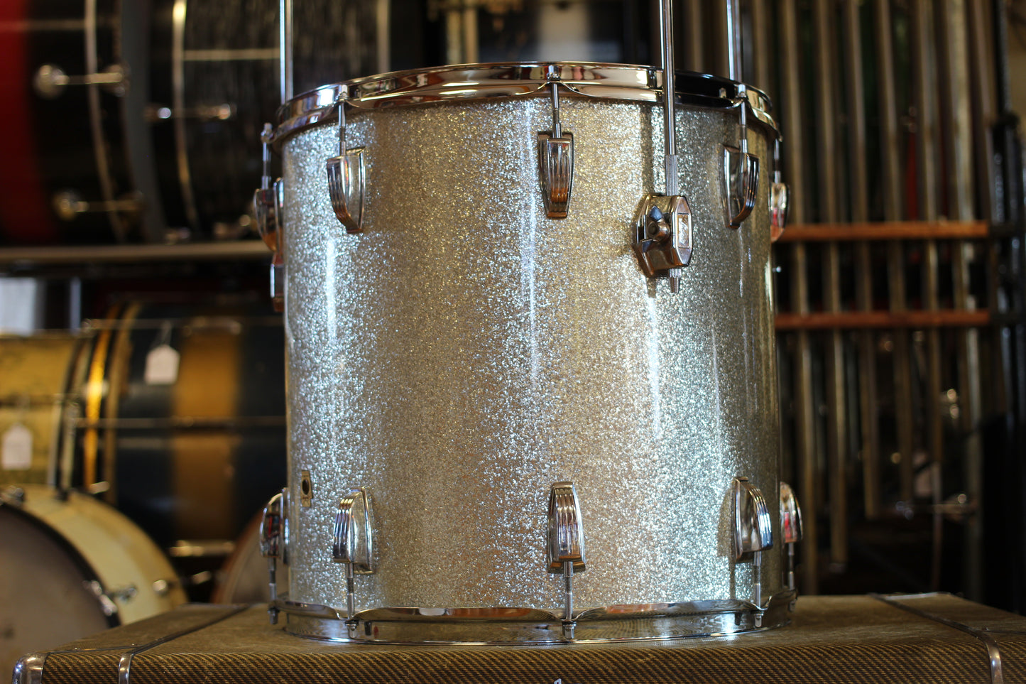 1969 Ludwig Hollywood in Silver Sparkle 14x22 16x16 9x13 8x12