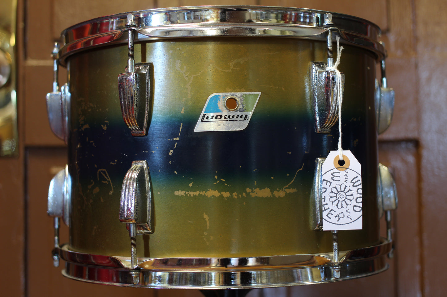 1960/70's Ludwig Deluxe Classic in Gold & Blue Duco 14x24 16x16 9x13