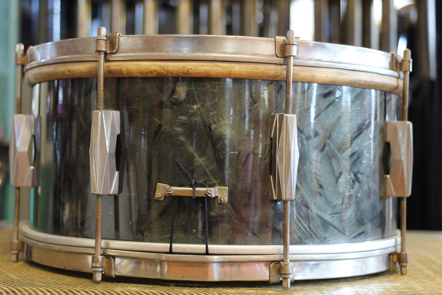 1940's Excelsior (Gretsch) in Black Diamond Pearl 12x25 6.5x14