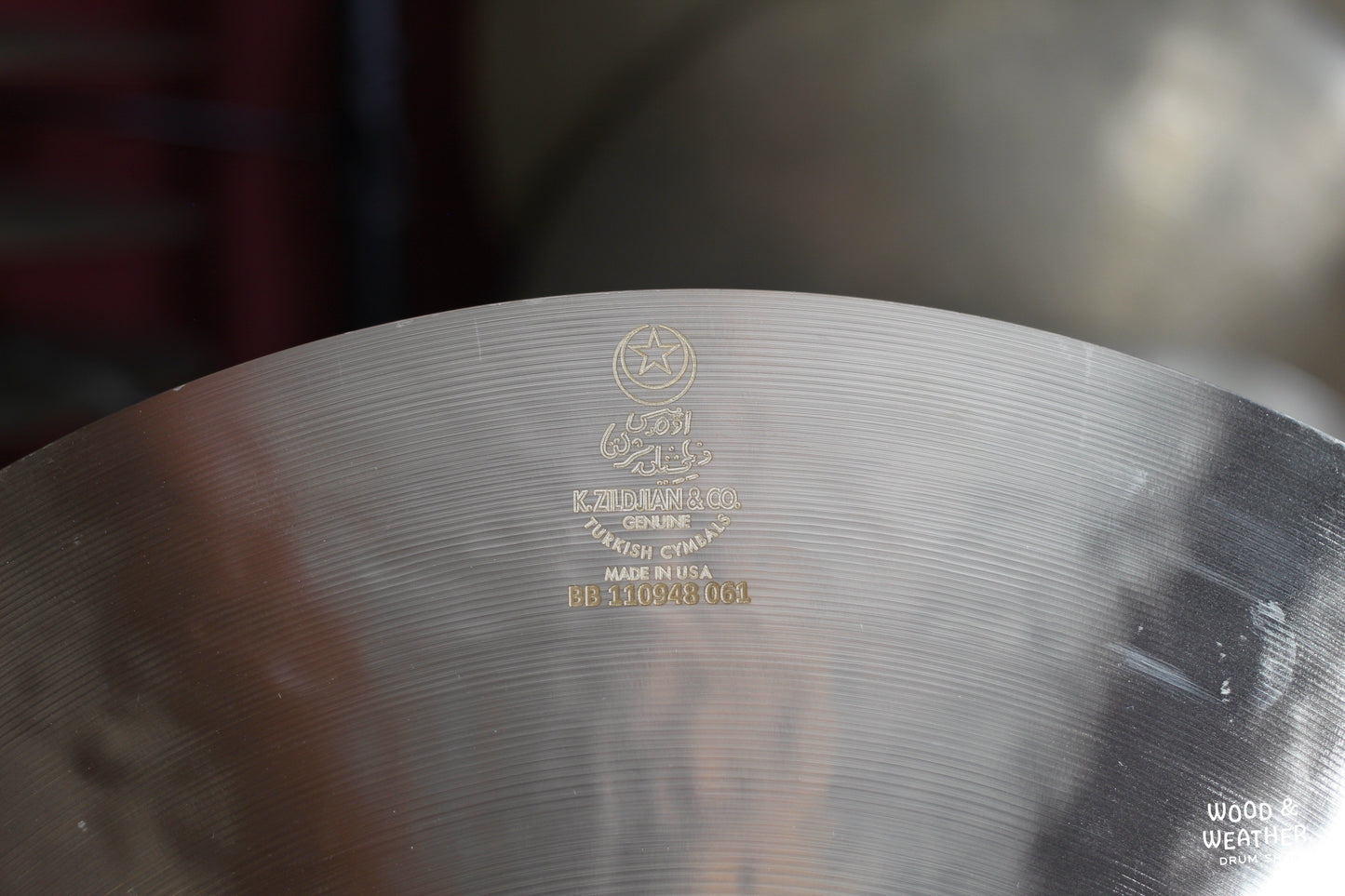 Used Zildjian 20" K Dark Thin Crash Cymbal 1905g