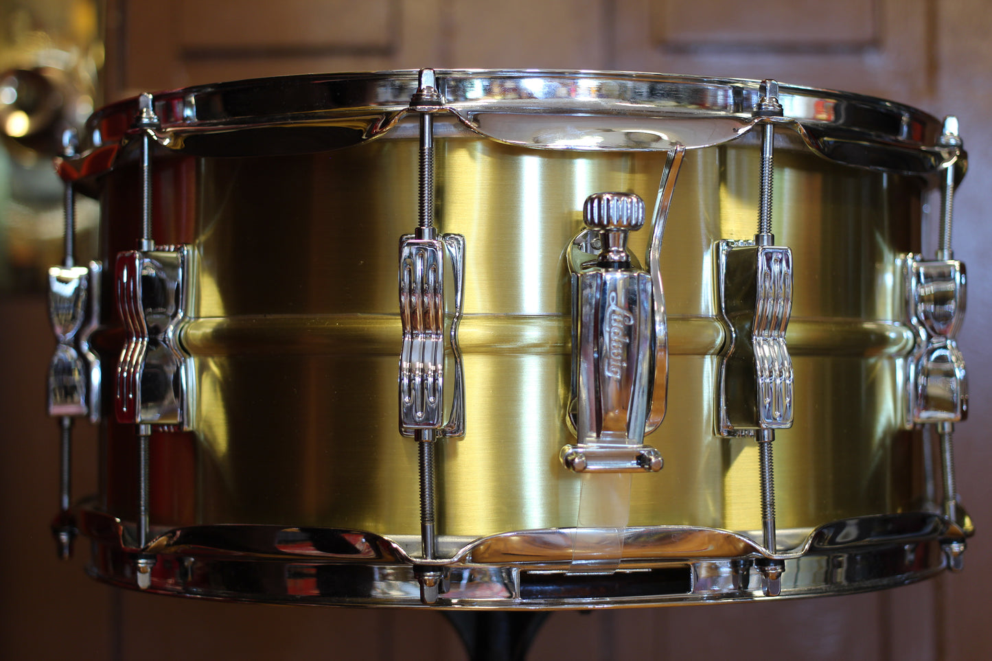 2021 Ludwig Acro Brass Snare Drum 6.5"x14" in Brushed Brass