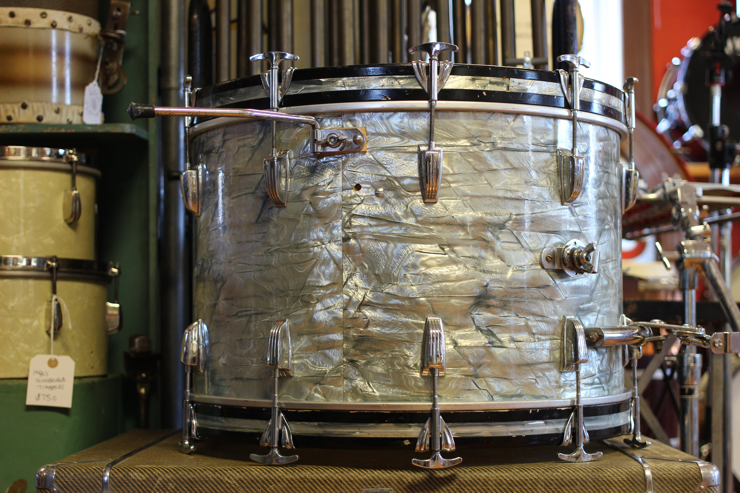 1955 WFL Swing Outfit in Sky Blue Pearl 14"x22" 9"x13"