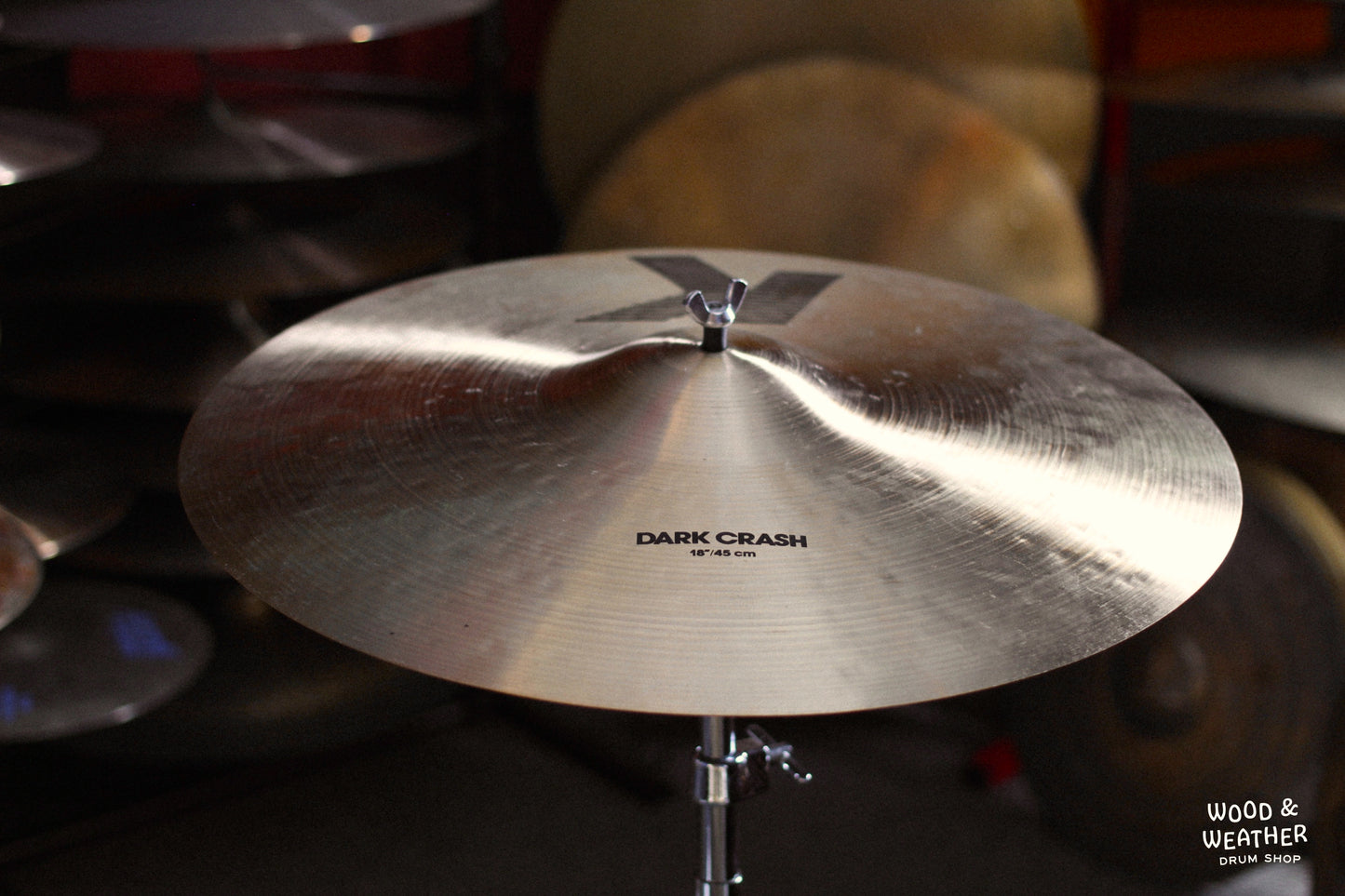 1980s Zildjian 18" K Dark Crash Cymbal 1458g