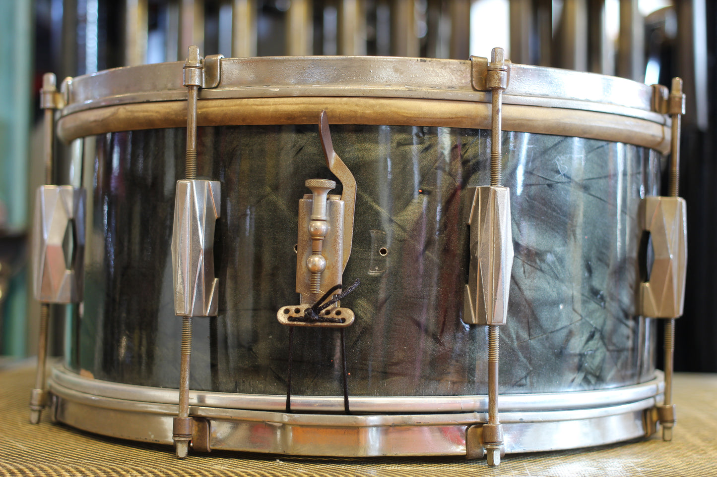 1940's Excelsior (Gretsch) in Black Diamond Pearl 12x25 6.5x14