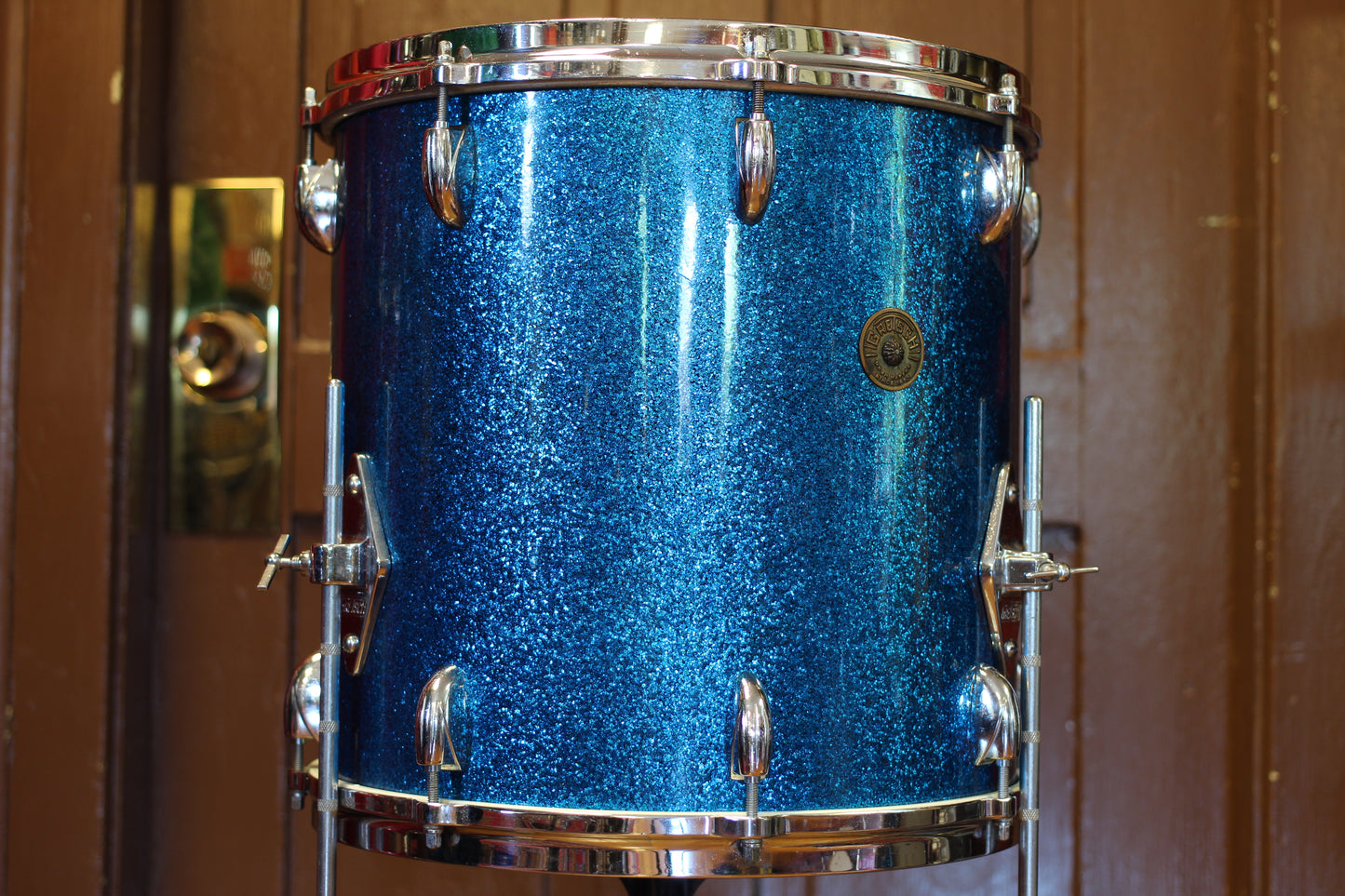 1960's Gretsch Progressive Jazz in Blue Sparkle 14x20 14x14 8x12