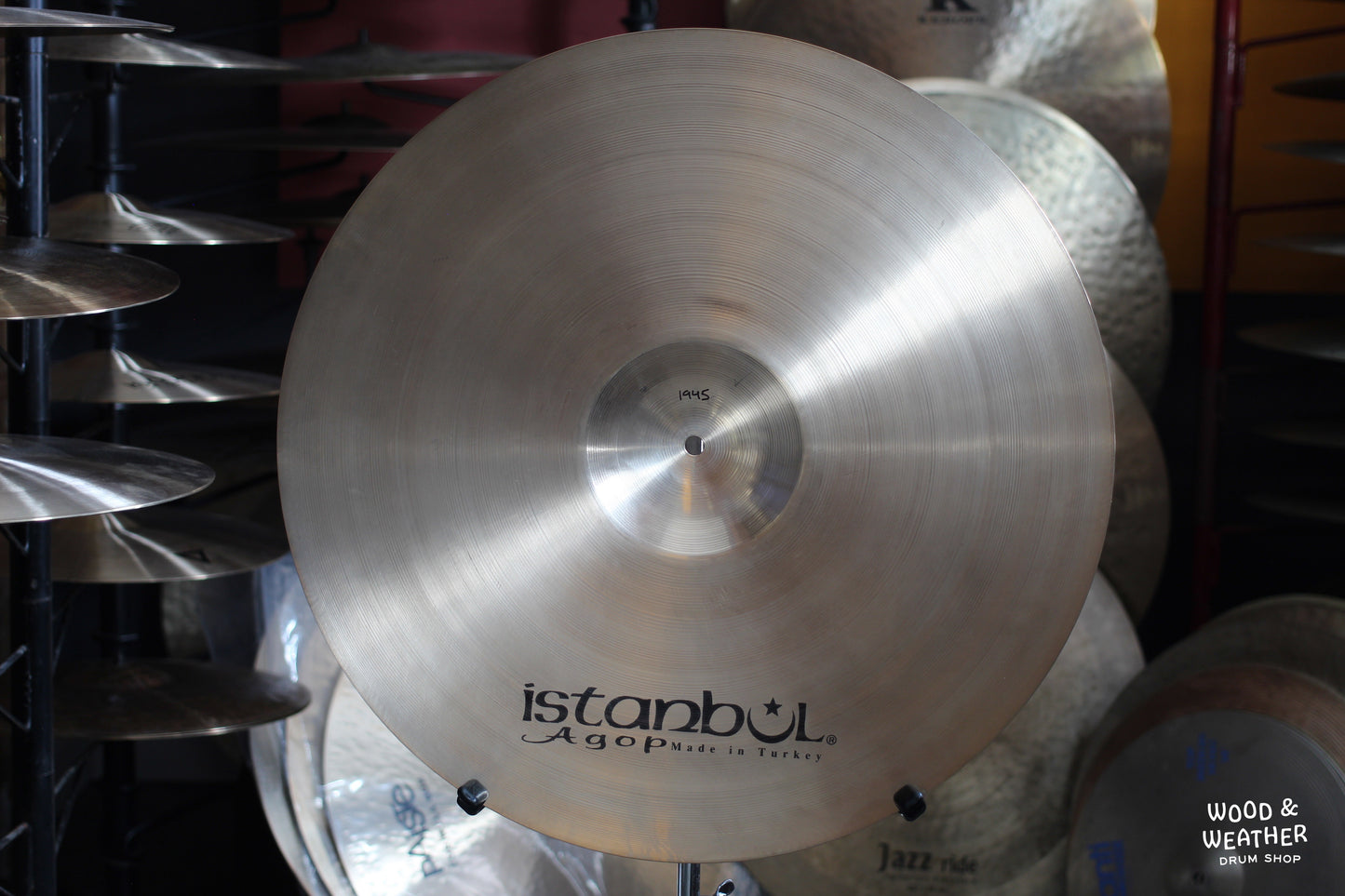 Used Istanbul Agop 22" Xist Brilliant Crash Cymbal 1945g